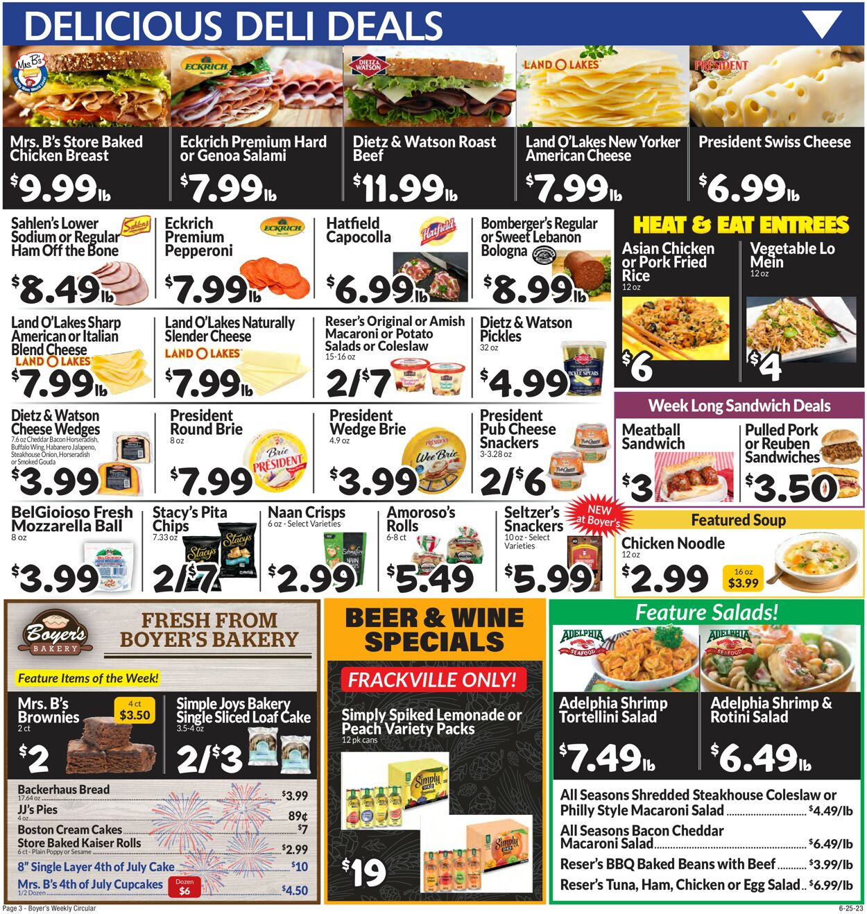 Catalogue Boyer's Food Markets from 06/25/2023
