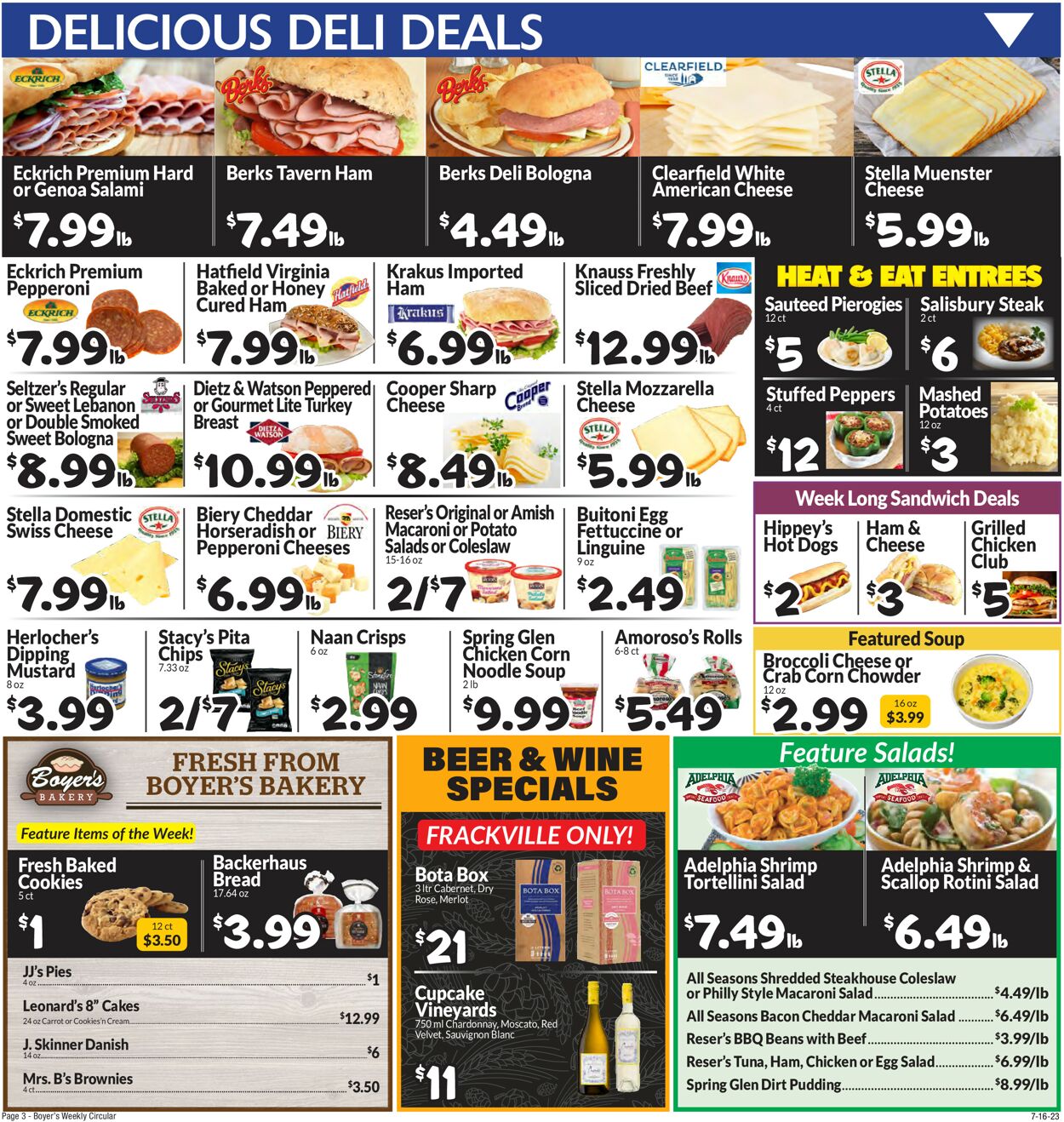 Catalogue Boyer's Food Markets from 07/16/2023
