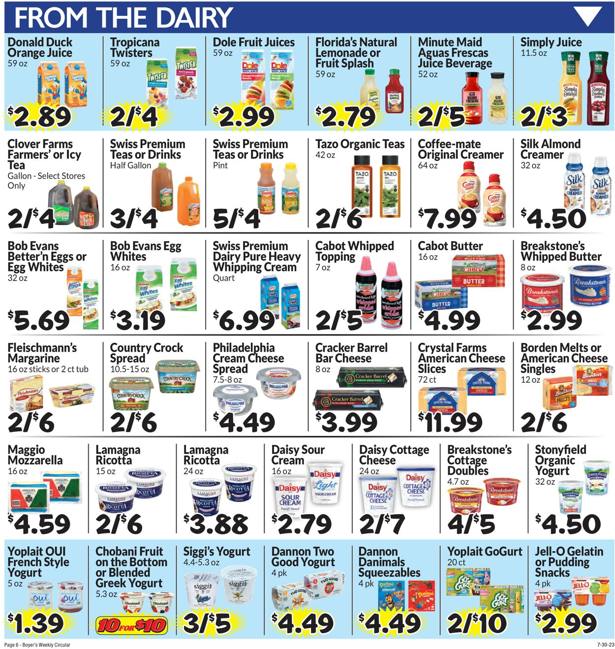 Catalogue Boyer's Food Markets from 07/30/2023