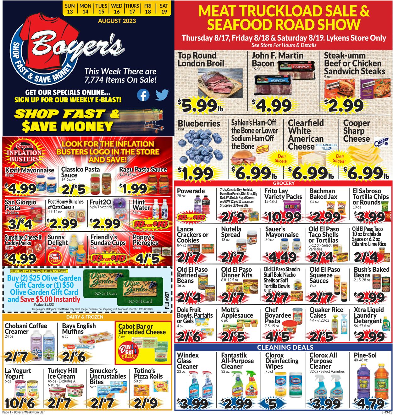 Catalogue Boyer's Food Markets from 08/13/2023