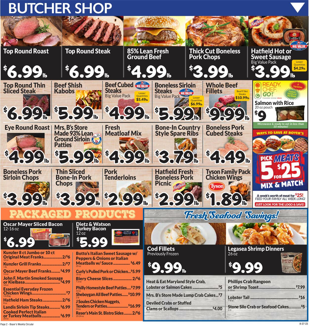 Catalogue Boyer's Food Markets from 08/27/2023