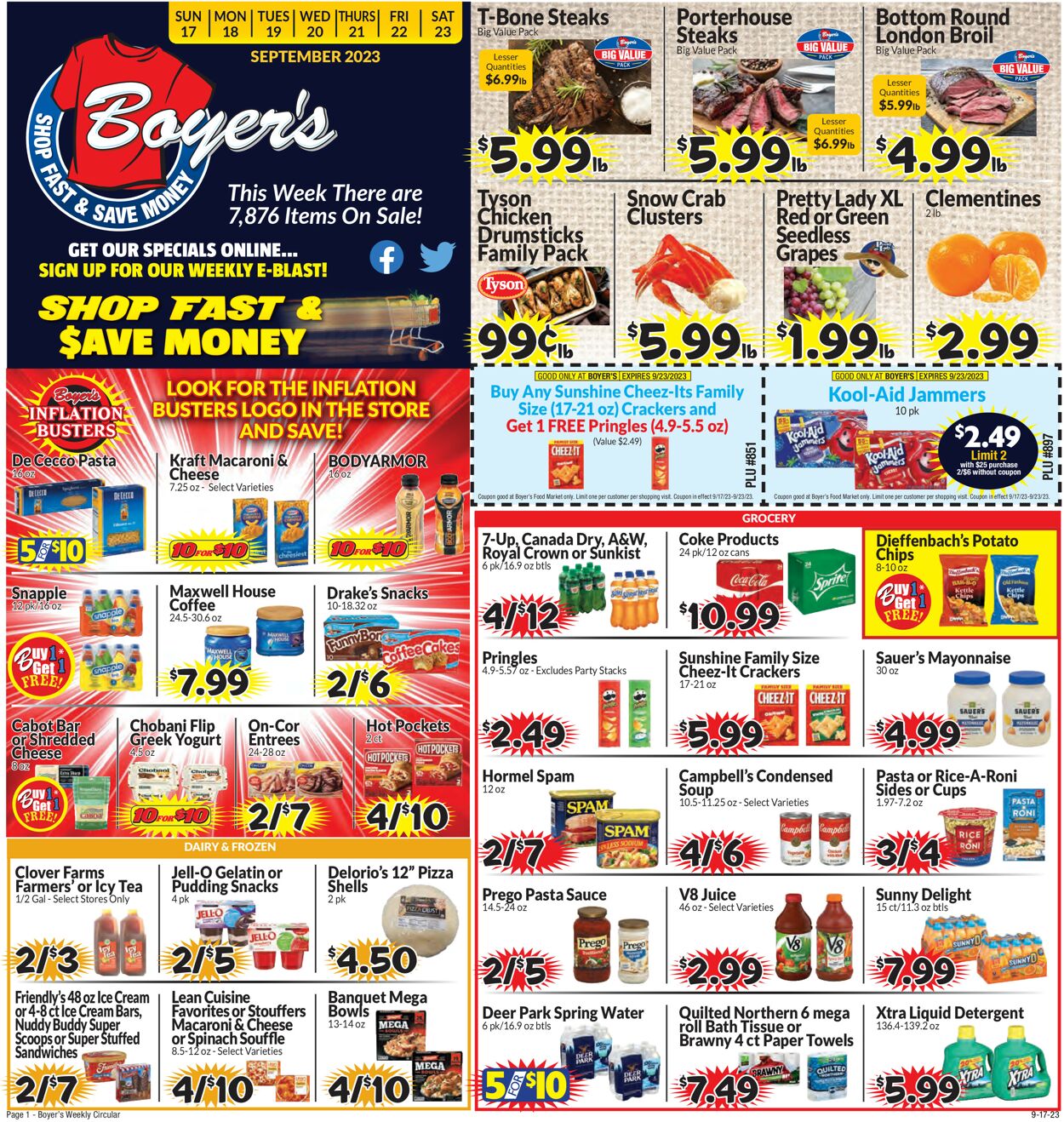 Catalogue Boyer's Food Markets from 09/17/2023
