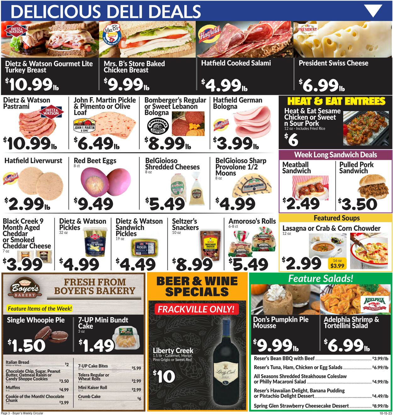 Catalogue Boyer's Food Markets from 10/15/2023