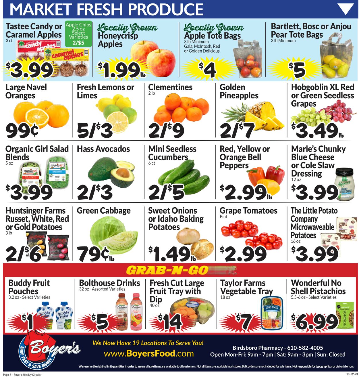Catalogue Boyer's Food Markets from 10/22/2023
