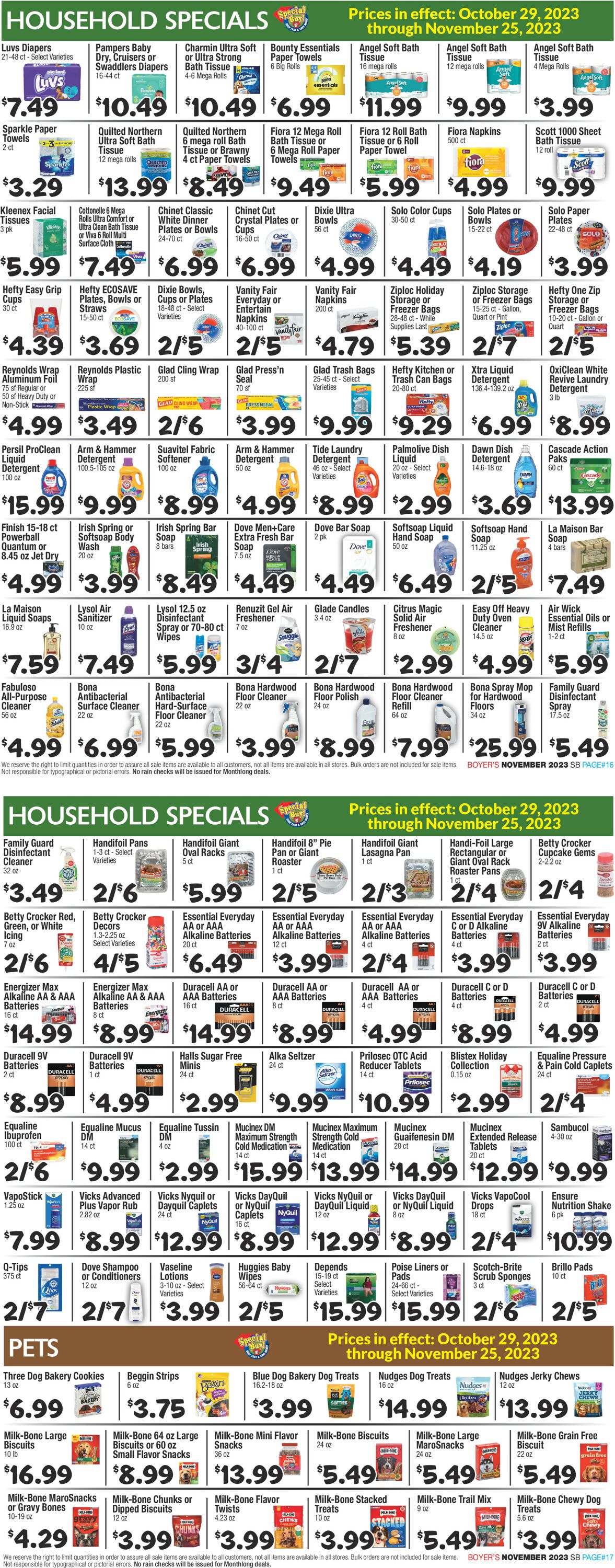 Catalogue Boyer's Food Markets from 10/29/2023