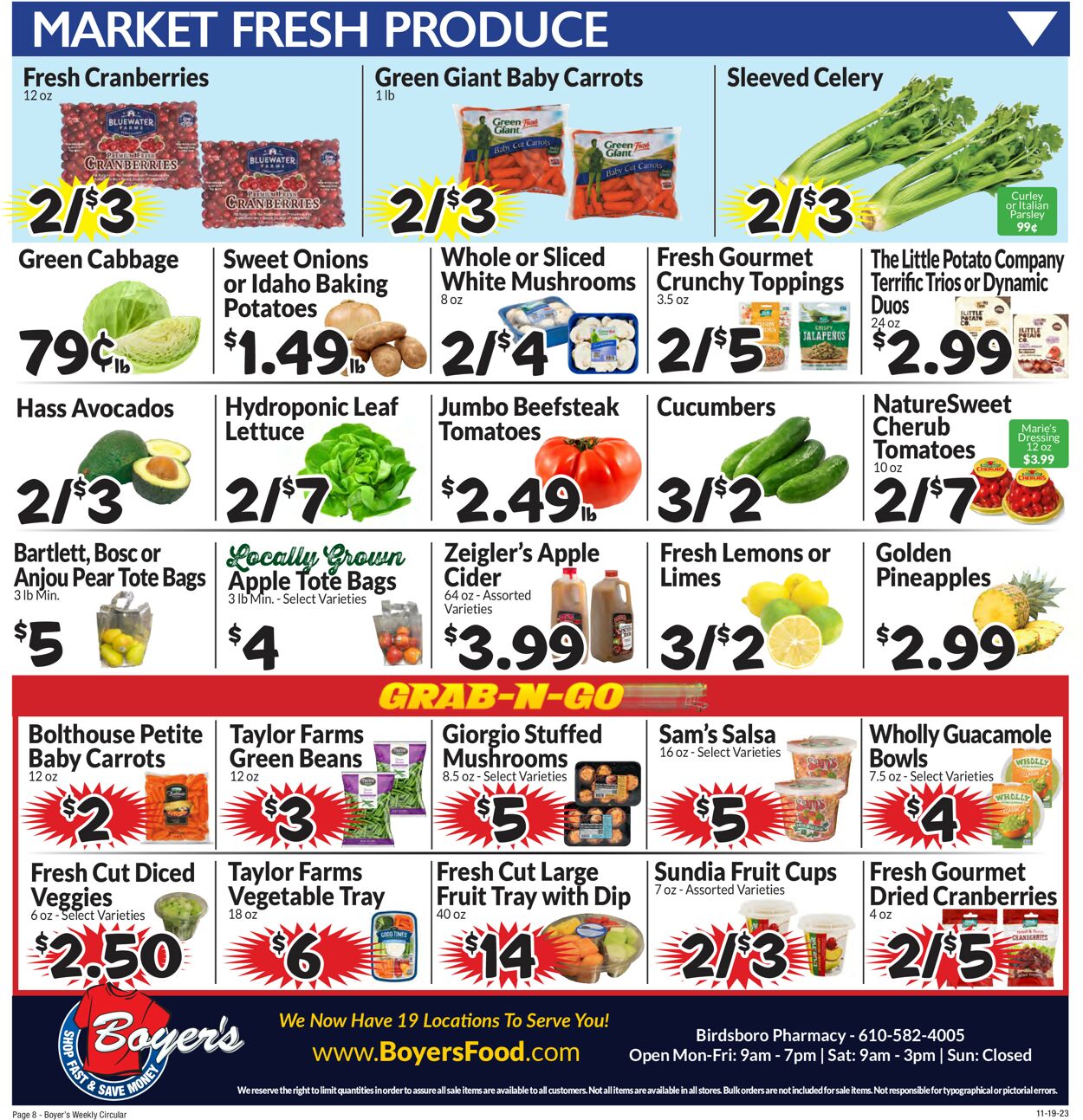 Catalogue Boyer's Food Markets from 11/19/2023