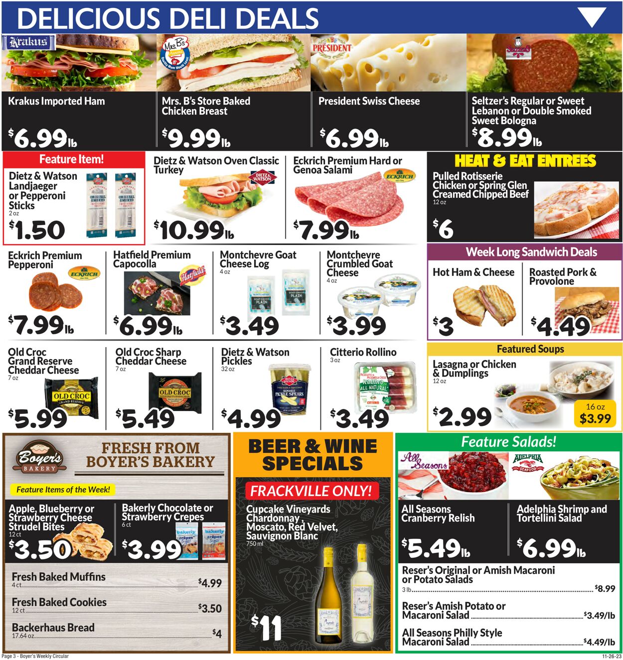 Catalogue Boyer's Food Markets from 11/26/2023