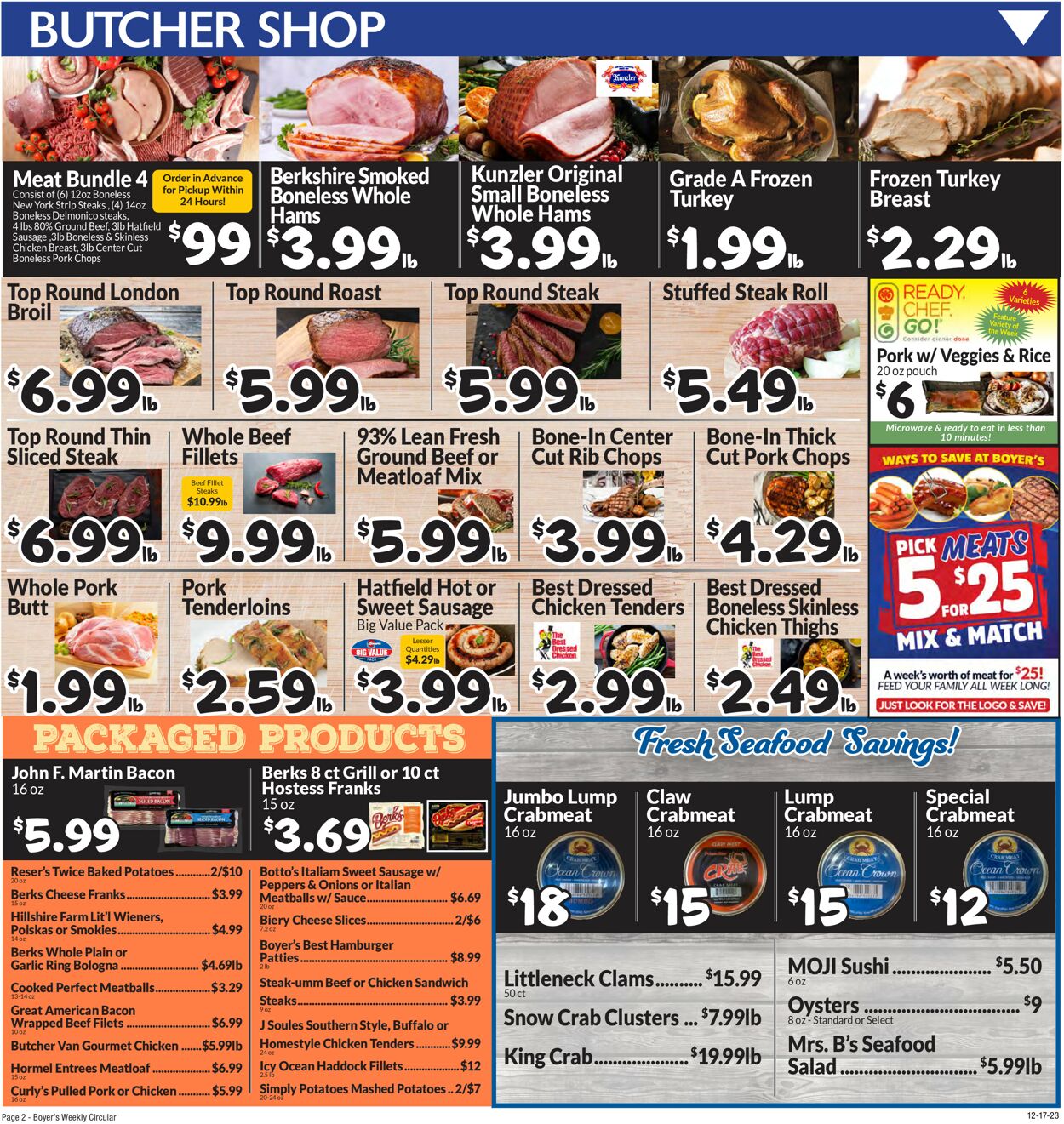 Catalogue Boyer's Food Markets from 12/17/2023