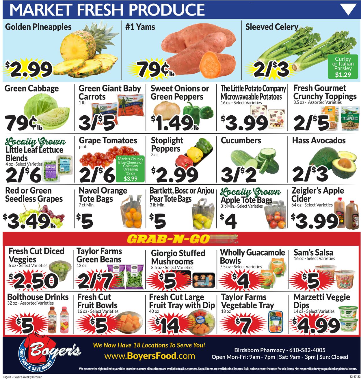 Catalogue Boyer's Food Markets from 12/17/2023
