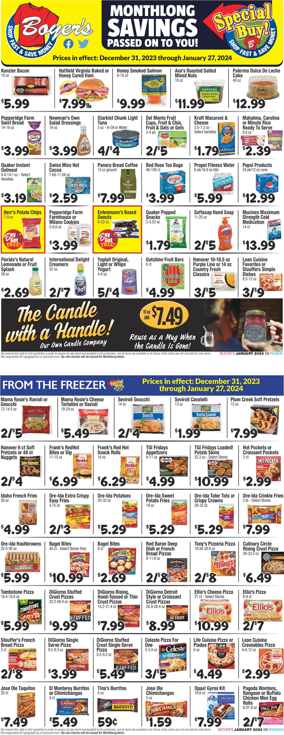 Catalogue Boyer's Food Markets from 12/31/2023