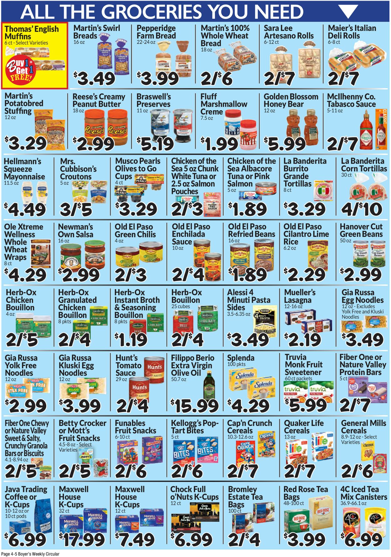 Catalogue Boyer's Food Markets from 01/07/2024