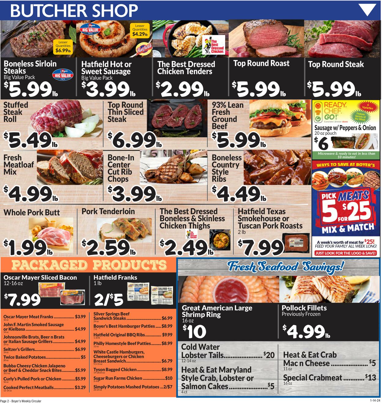 Catalogue Boyer's Food Markets from 01/14/2024