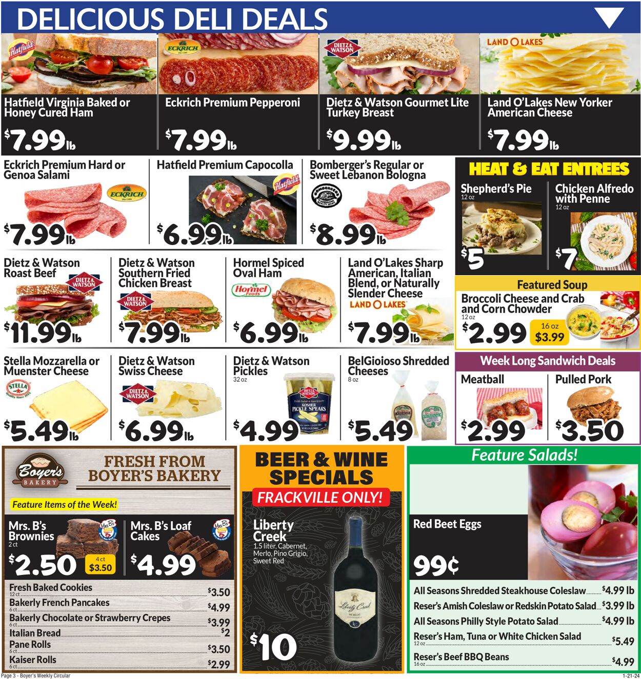 Catalogue Boyer's Food Markets from 01/21/2024