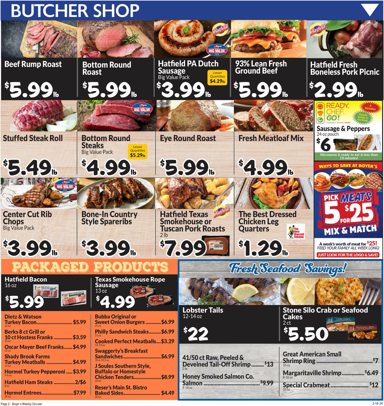 Catalogue Boyer's Food Markets from 02/18/2024