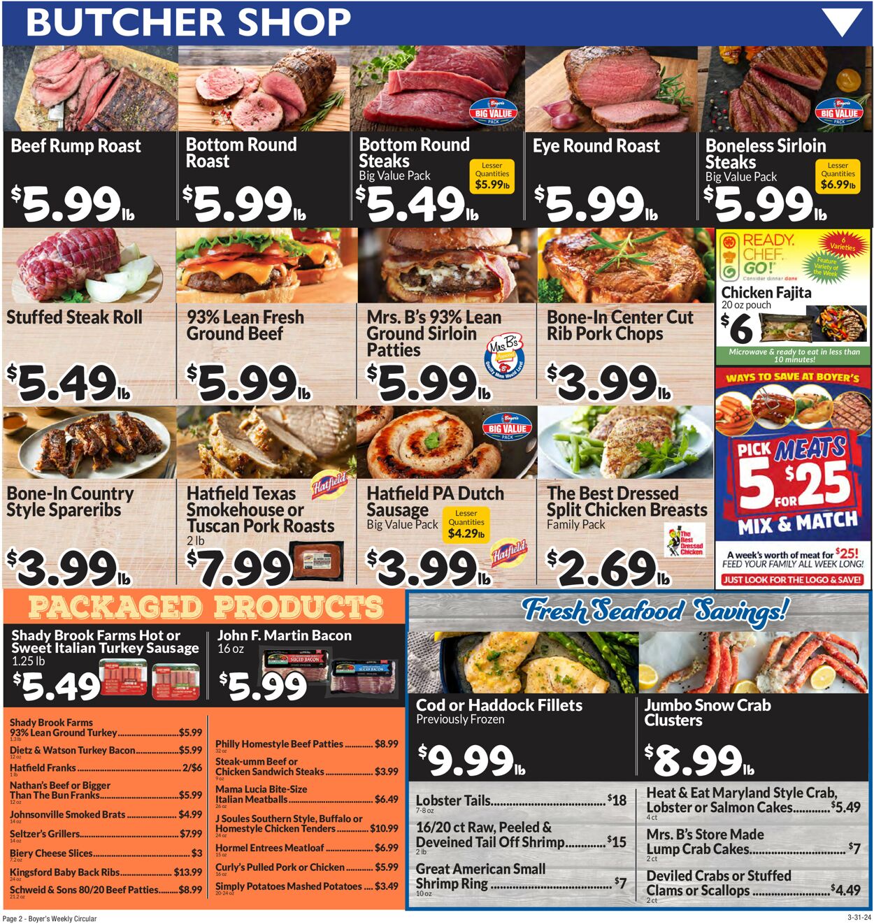 Catalogue Boyer's Food Markets from 03/31/2024