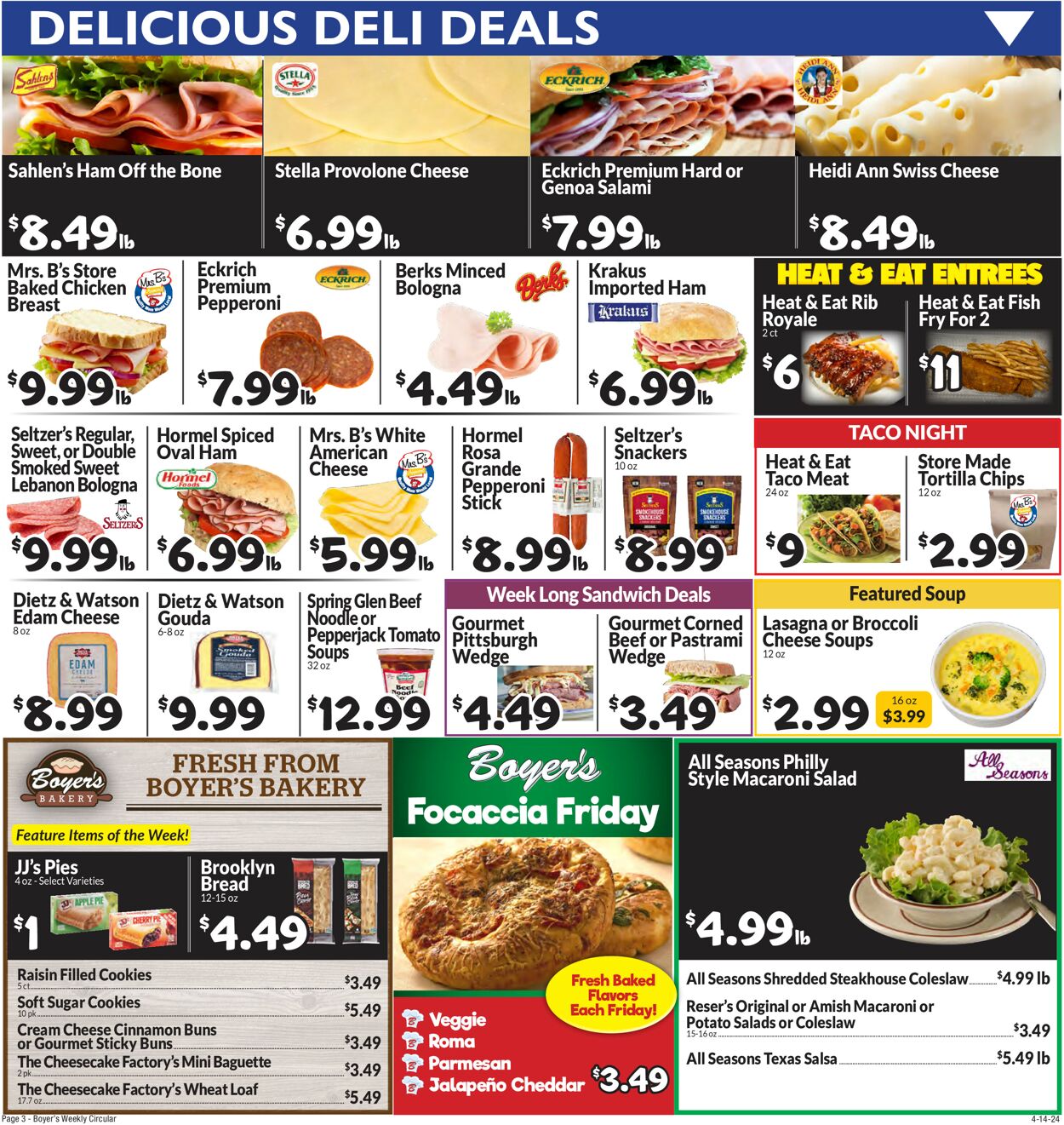 Catalogue Boyer's Food Markets from 04/14/2024