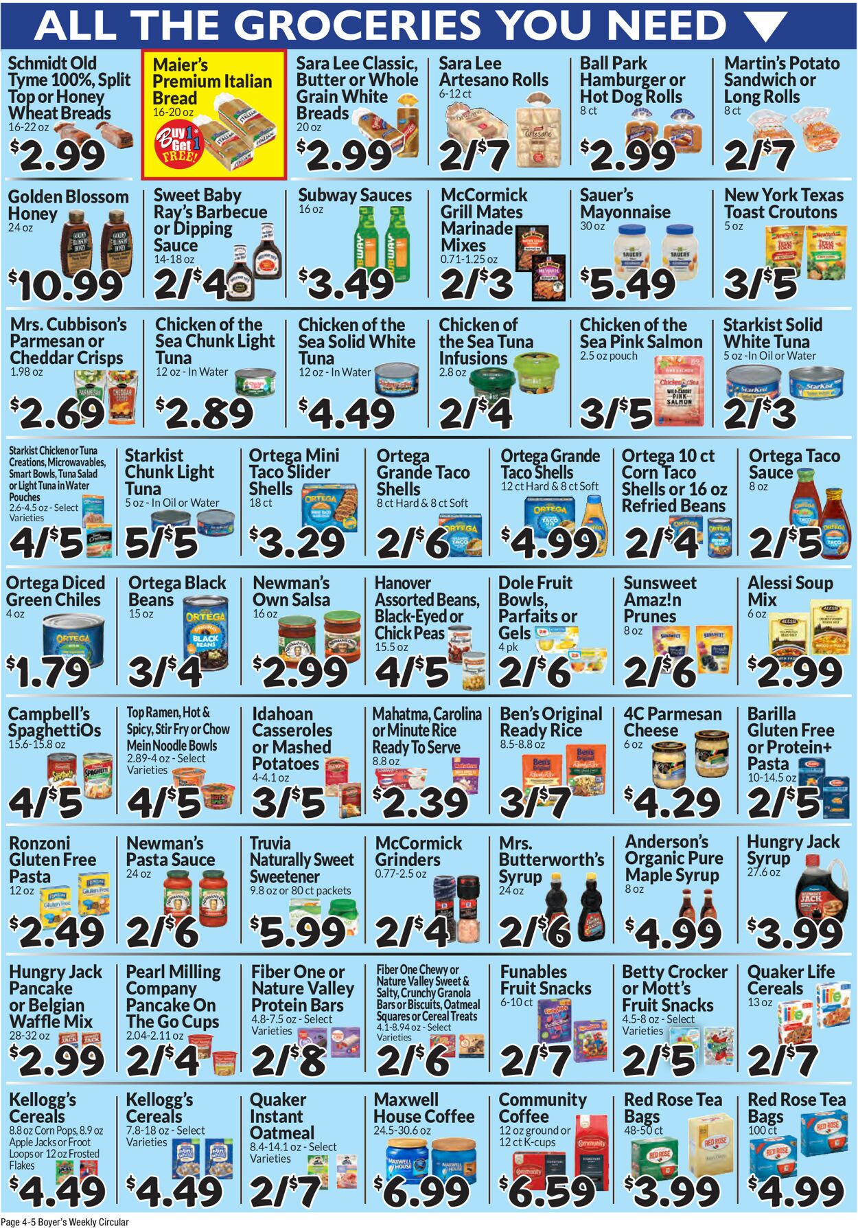 Catalogue Boyer's Food Markets from 04/21/2024
