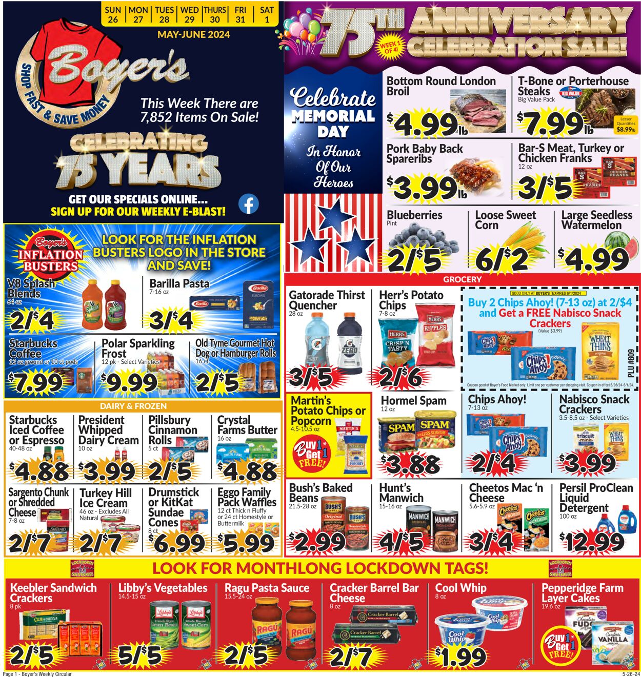 Catalogue Boyer's Food Markets from 05/26/2024