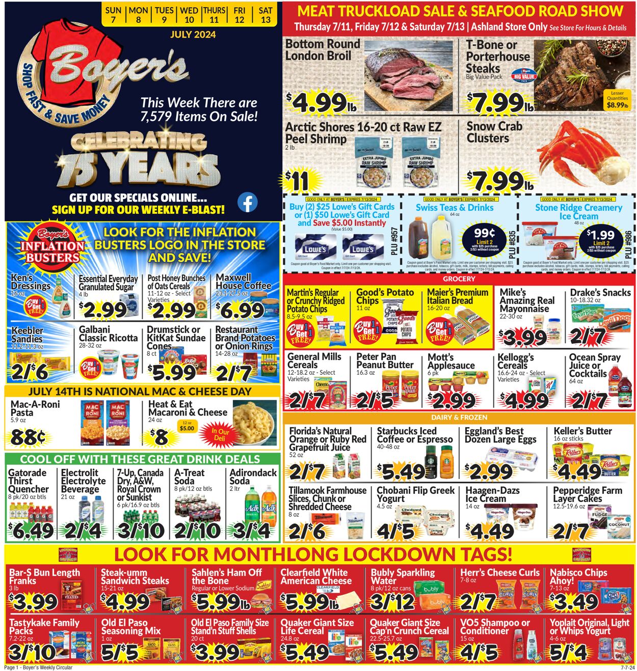 Catalogue Boyer's Food Markets from 07/07/2024