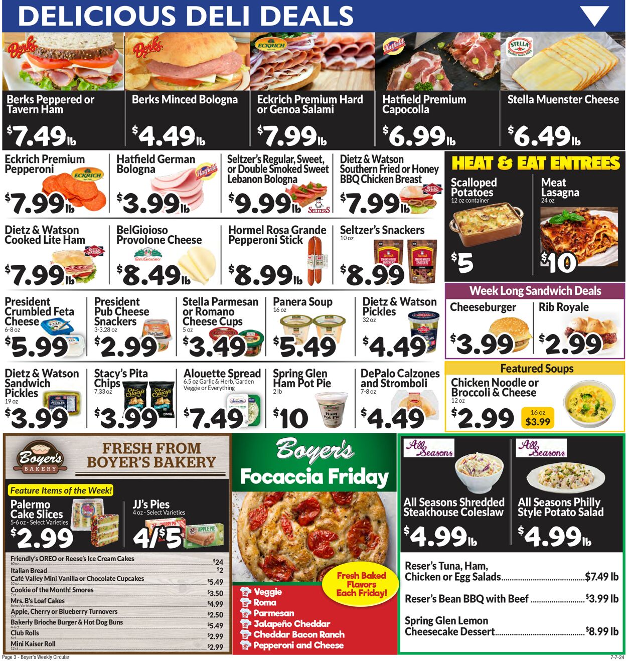 Catalogue Boyer's Food Markets from 07/07/2024