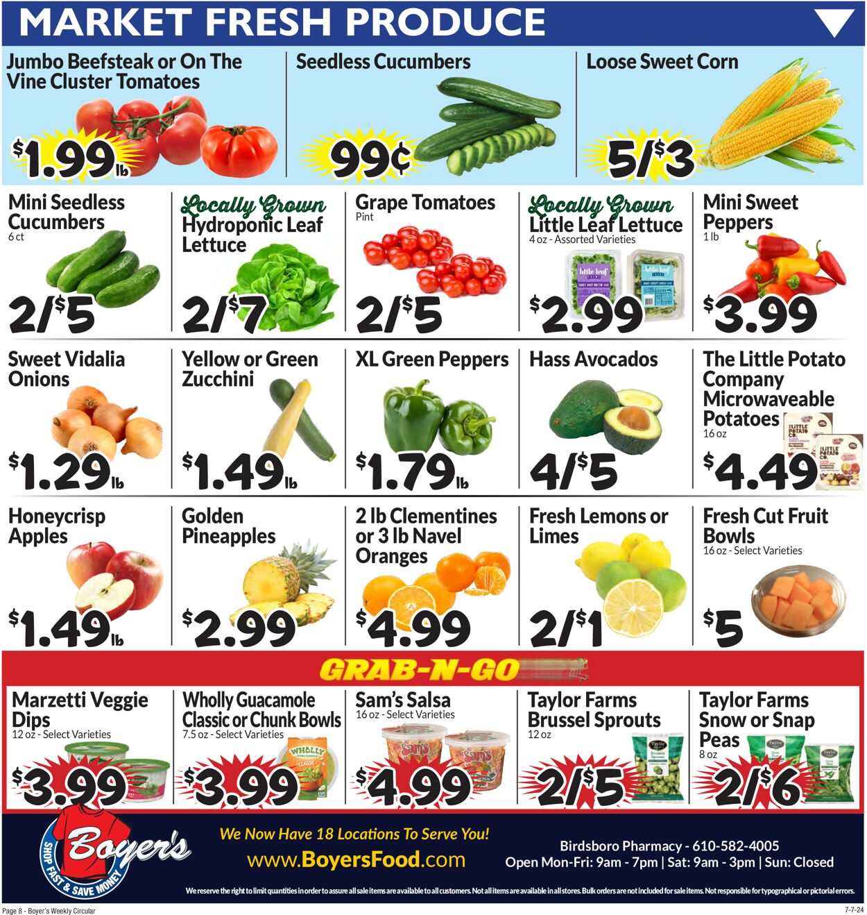 Catalogue Boyer's Food Markets from 07/07/2024