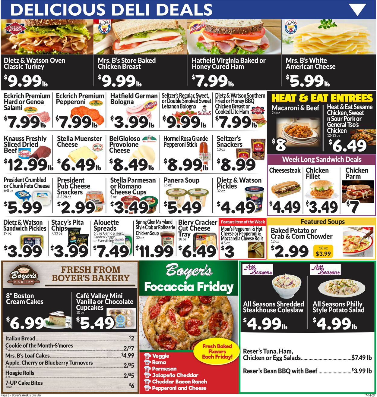 Catalogue Boyer's Food Markets from 07/14/2024