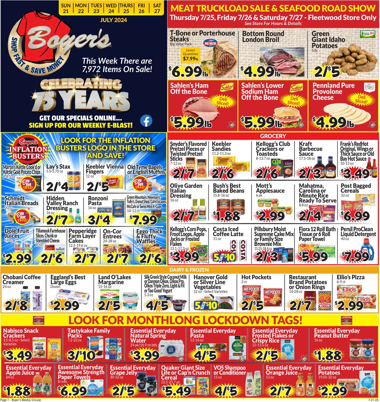 Catalogue Boyer's Food Markets from 07/21/2024