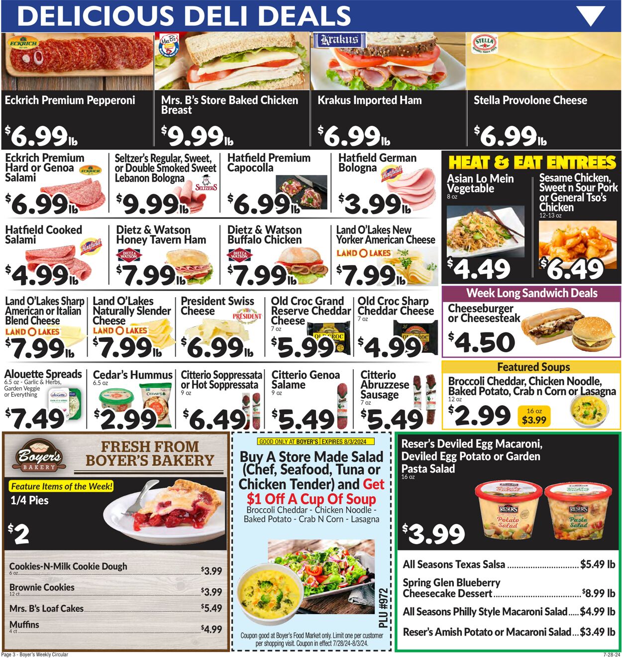 Catalogue Boyer's Food Markets from 07/28/2024