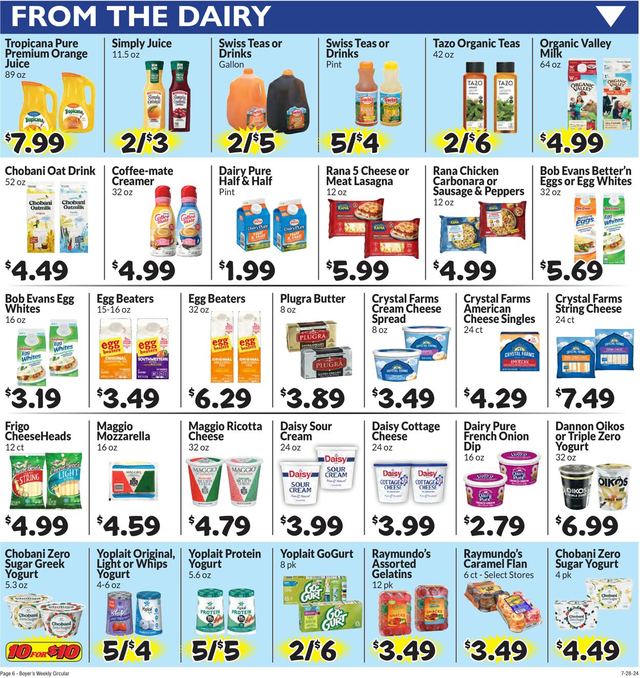 Catalogue Boyer's Food Markets from 07/28/2024