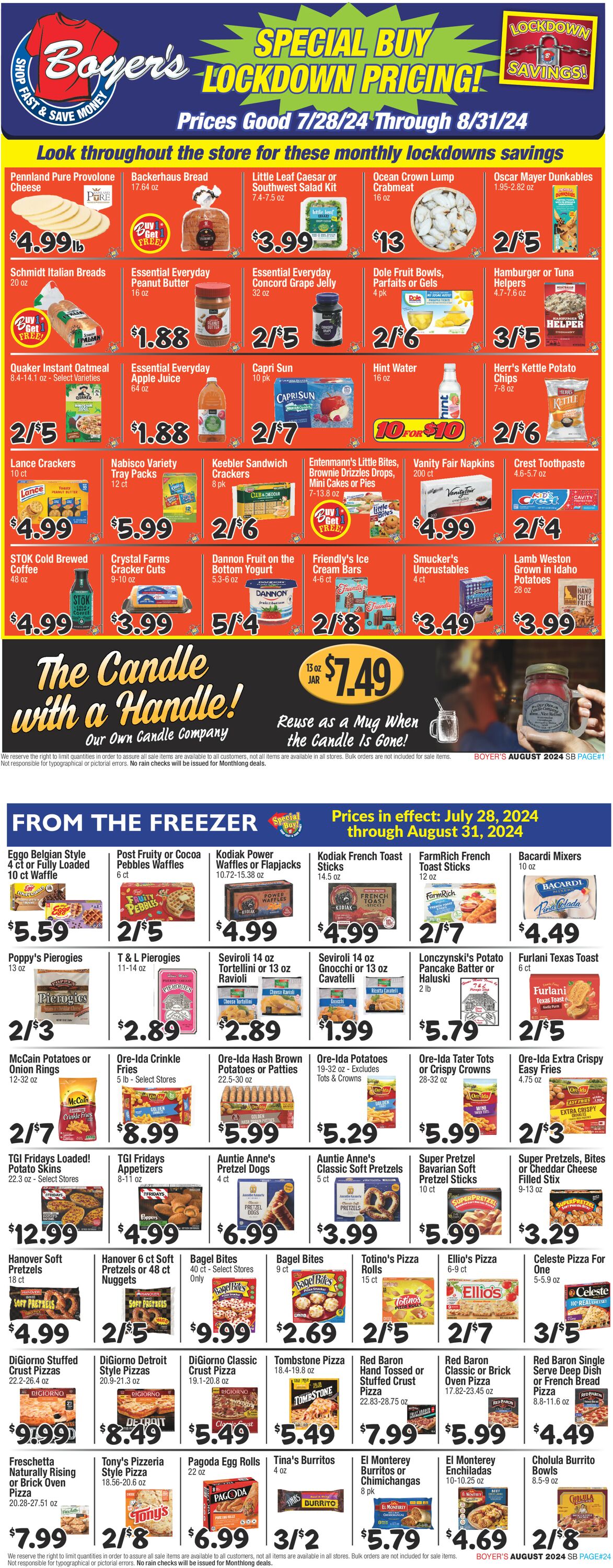 Catalogue Boyer's Food Markets from 07/28/2024