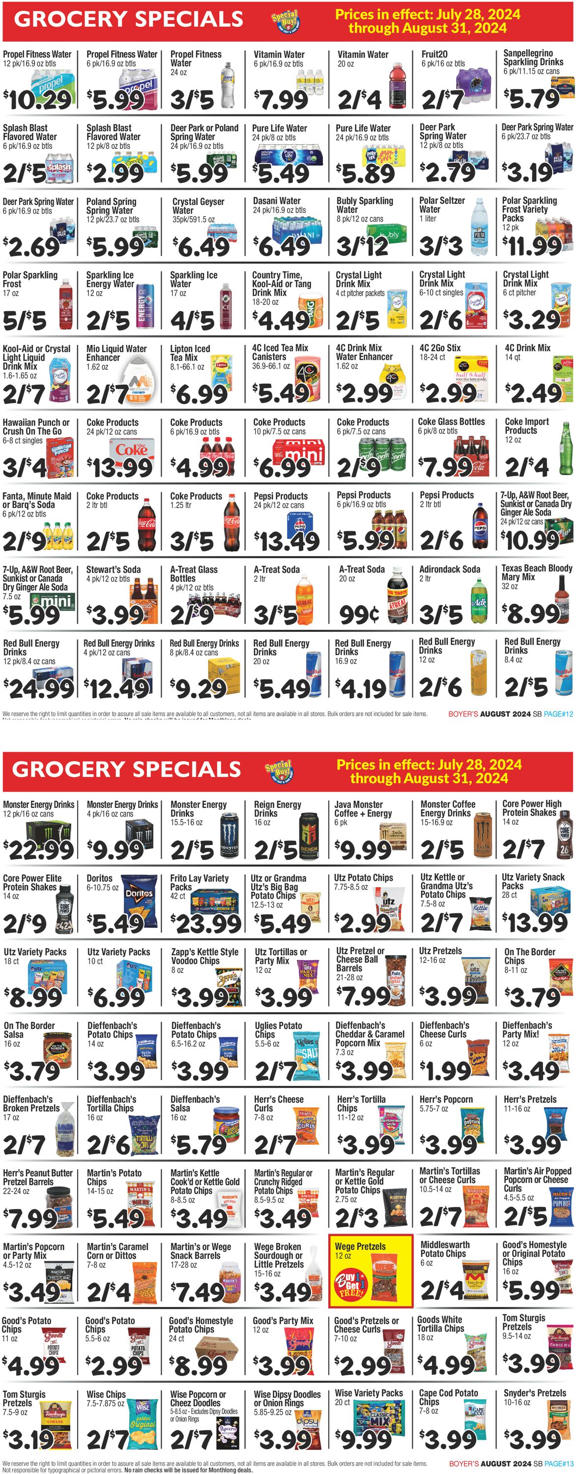 Catalogue Boyer's Food Markets from 07/28/2024