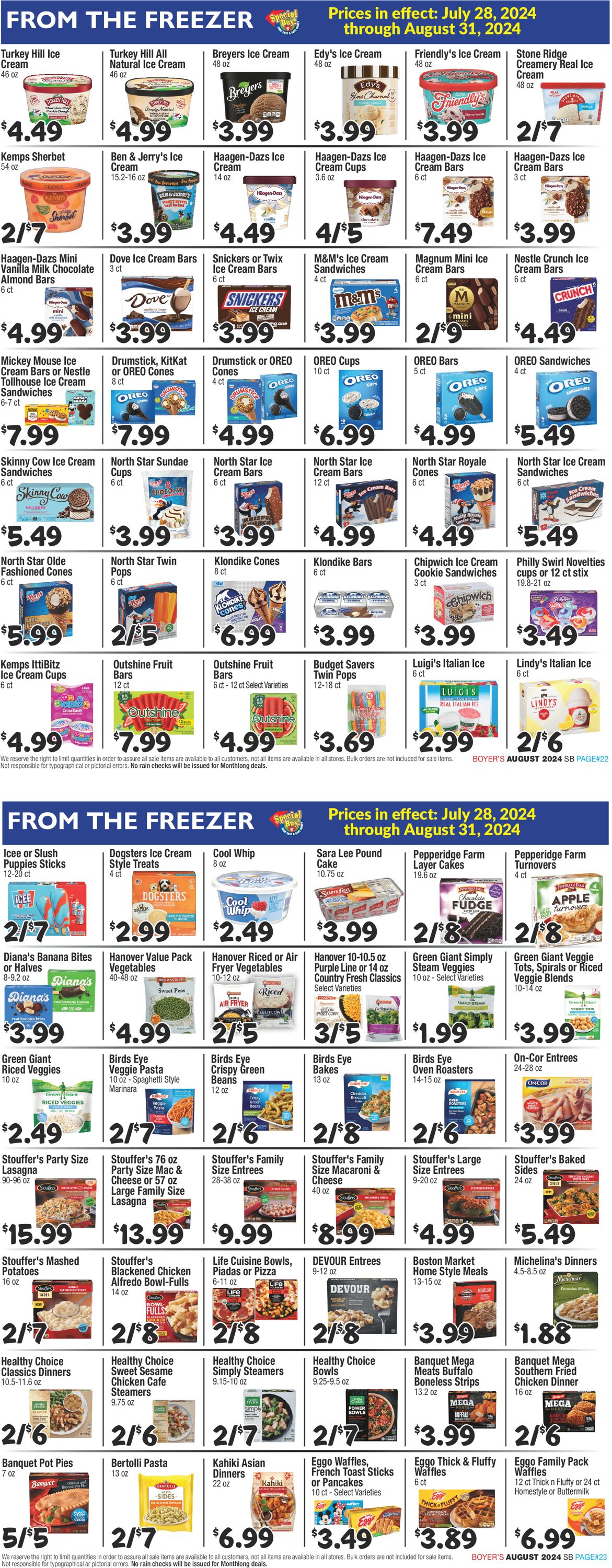 Catalogue Boyer's Food Markets from 07/28/2024