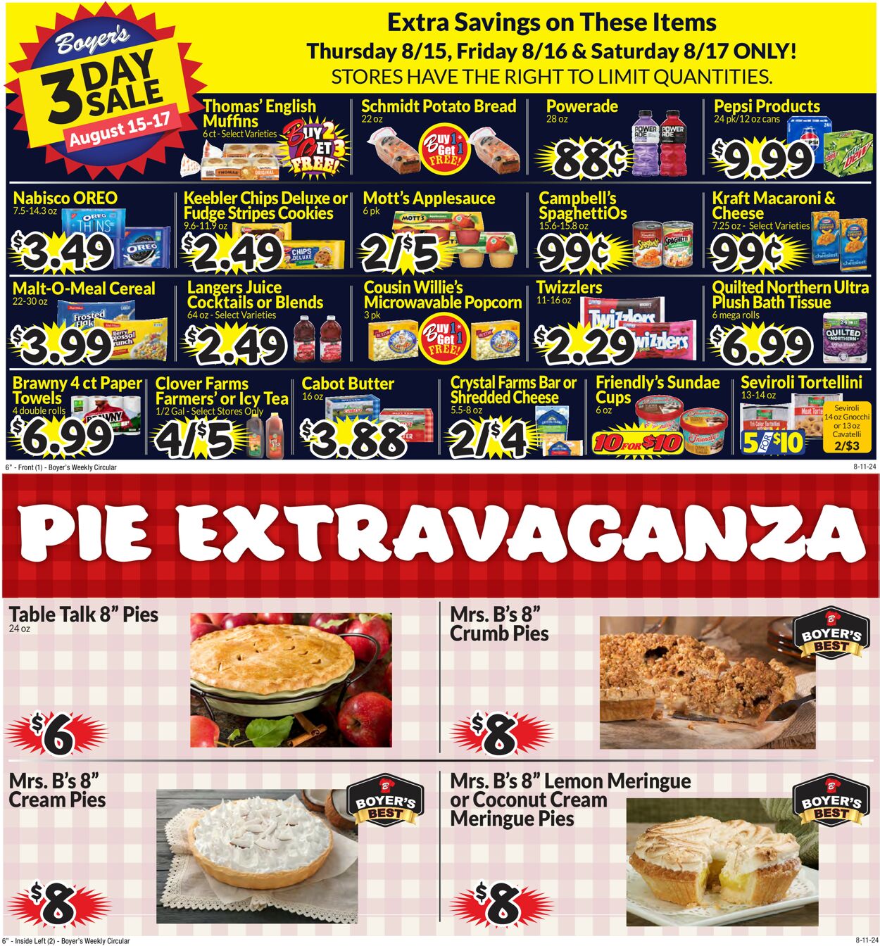 Catalogue Boyer's Food Markets from 08/11/2024