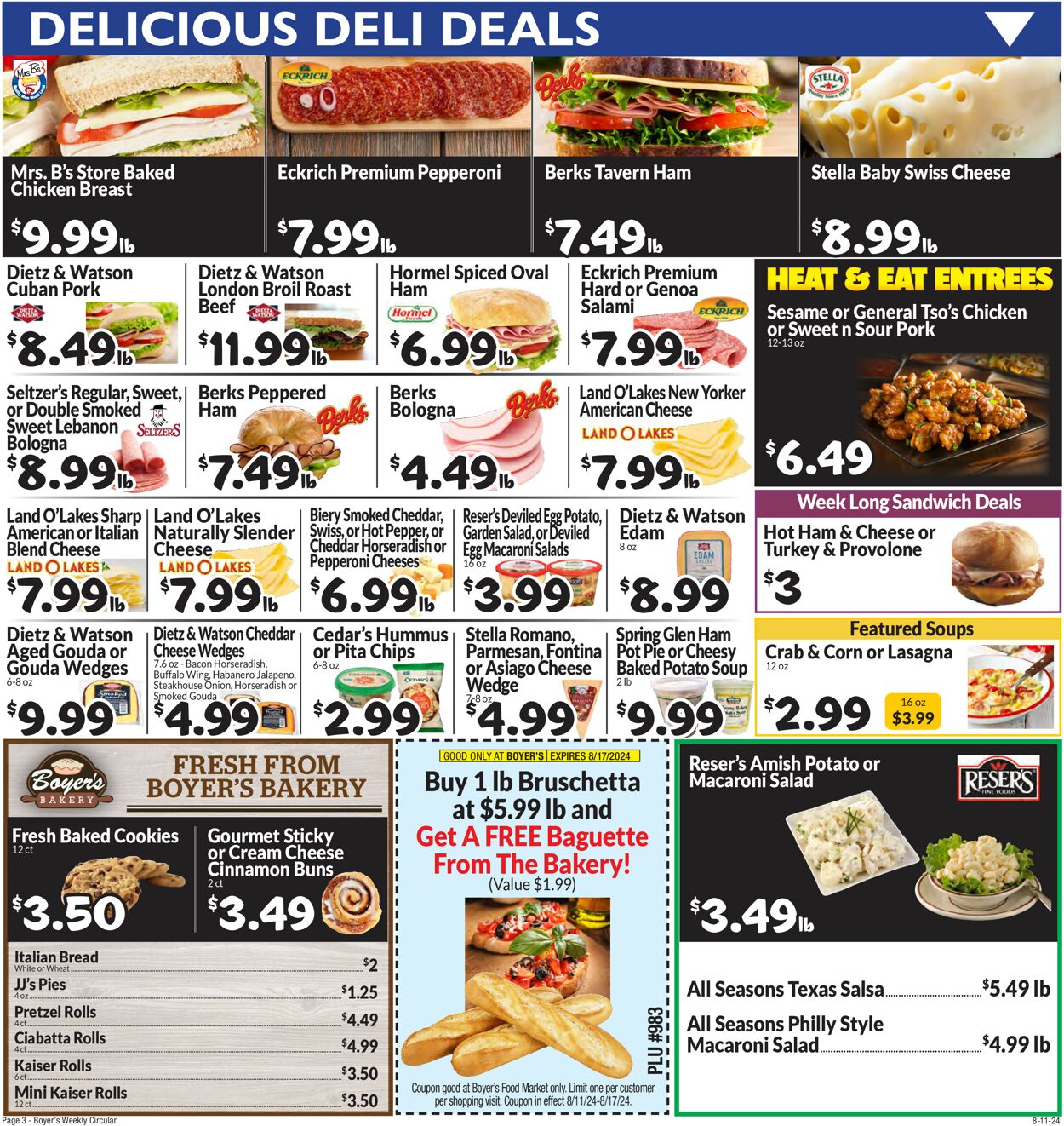 Catalogue Boyer's Food Markets from 08/11/2024