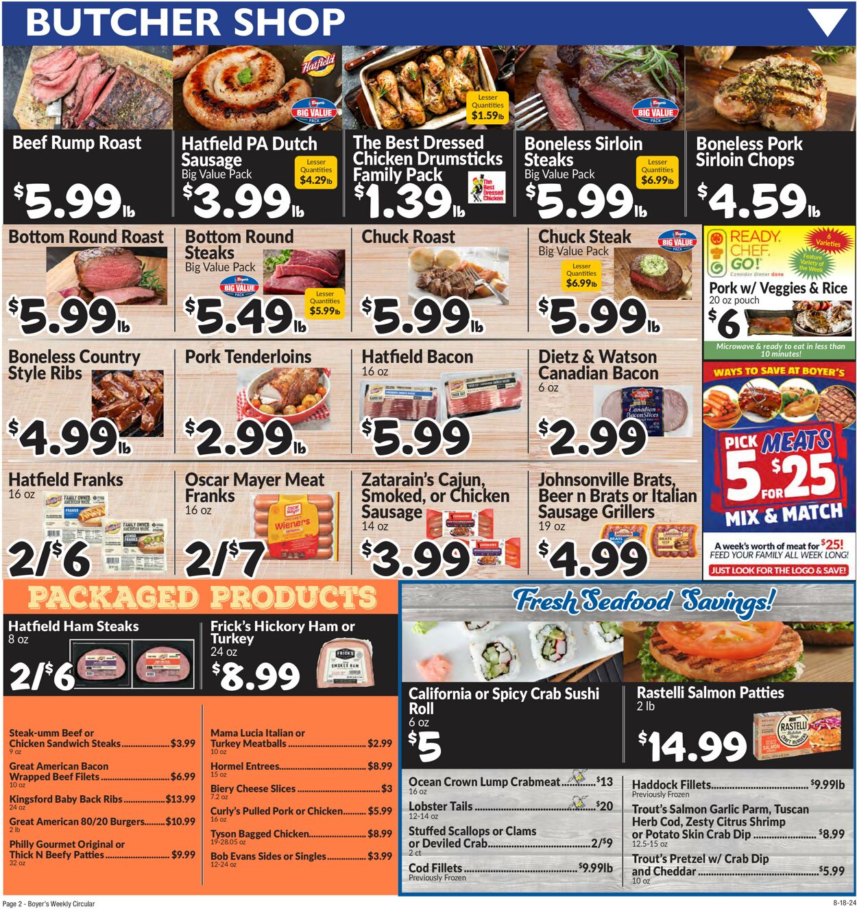 Catalogue Boyer's Food Markets from 08/18/2024