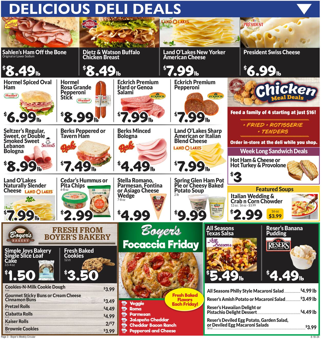 Catalogue Boyer's Food Markets from 08/18/2024