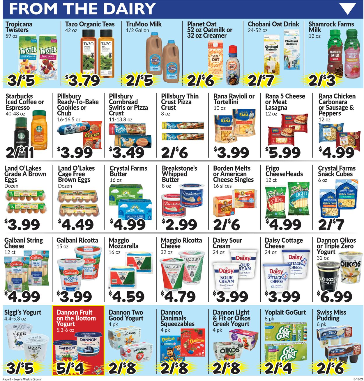 Catalogue Boyer's Food Markets from 08/18/2024