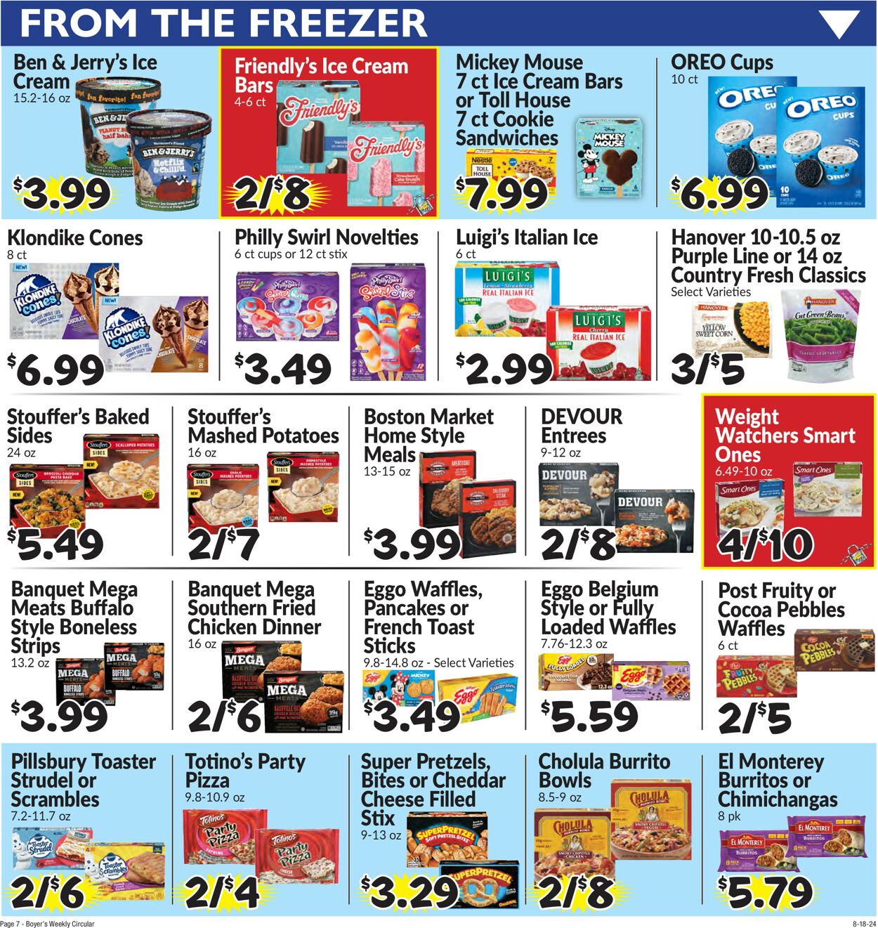 Catalogue Boyer's Food Markets from 08/18/2024