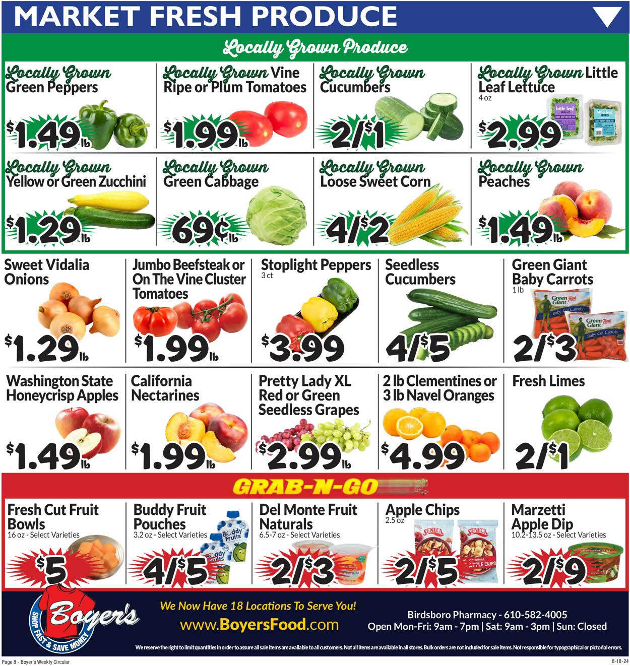 Catalogue Boyer's Food Markets from 08/18/2024