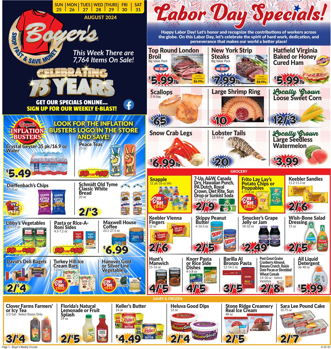 Catalogue Boyer's Food Markets from 08/25/2024