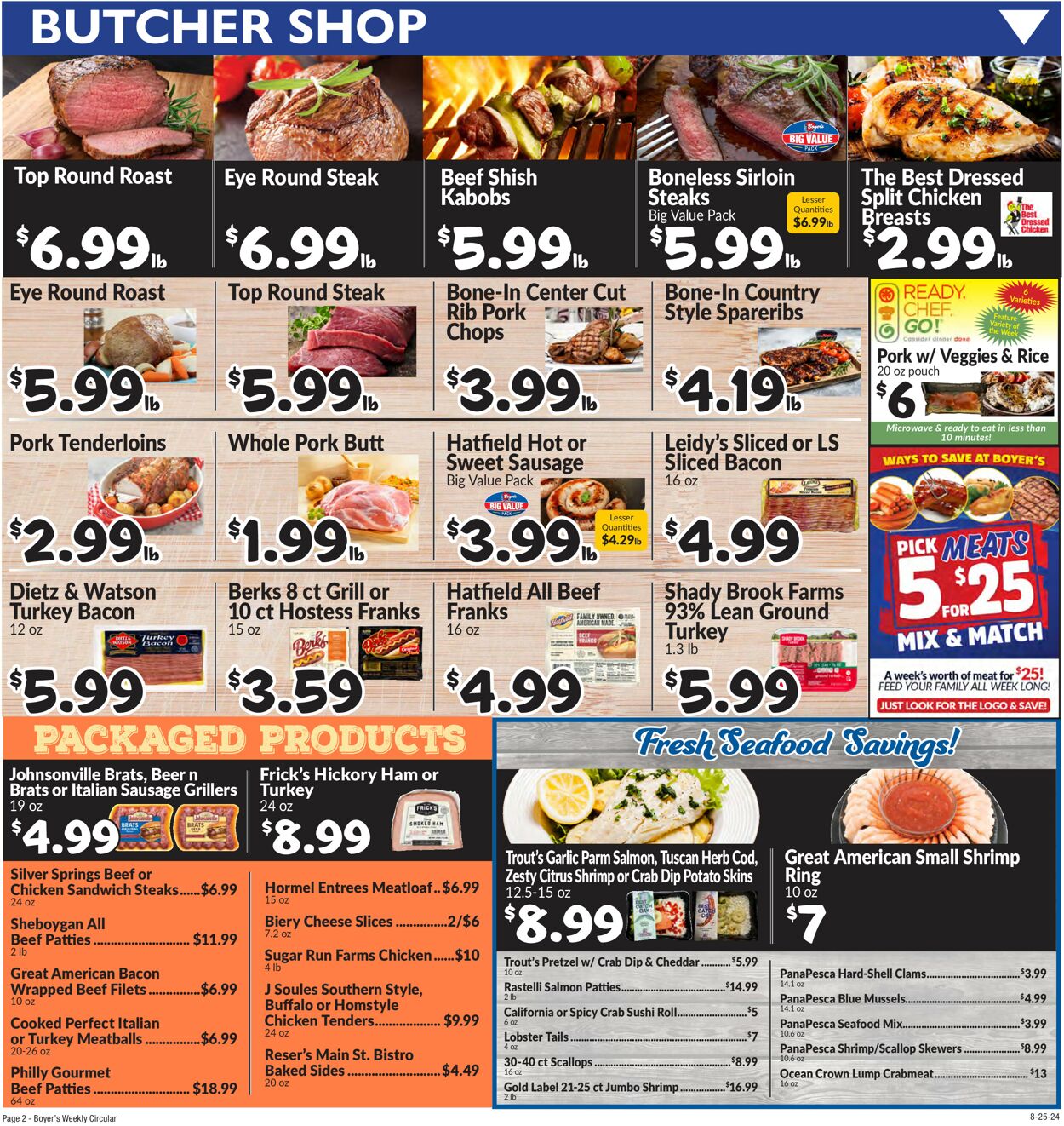 Catalogue Boyer's Food Markets from 08/25/2024