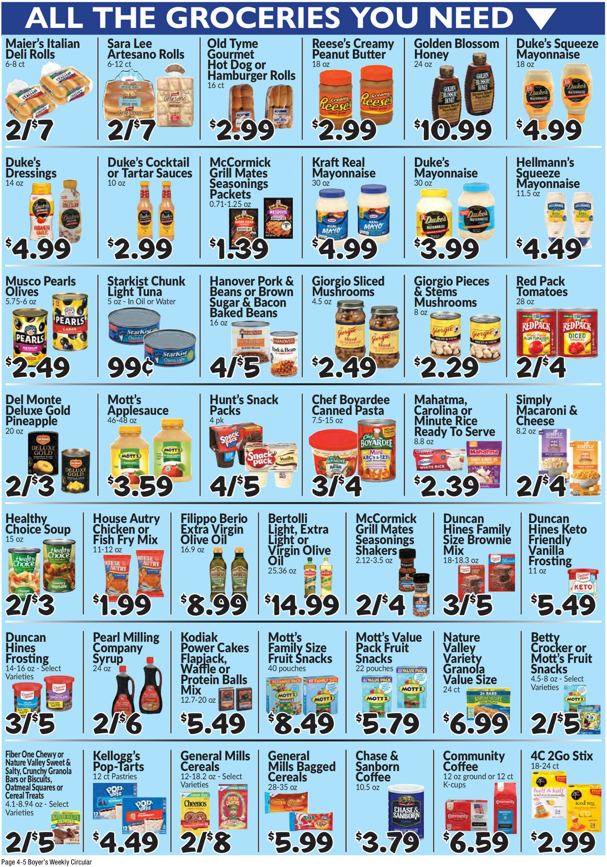 Catalogue Boyer's Food Markets from 08/25/2024