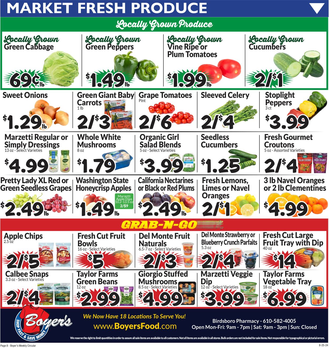 Catalogue Boyer's Food Markets from 08/25/2024