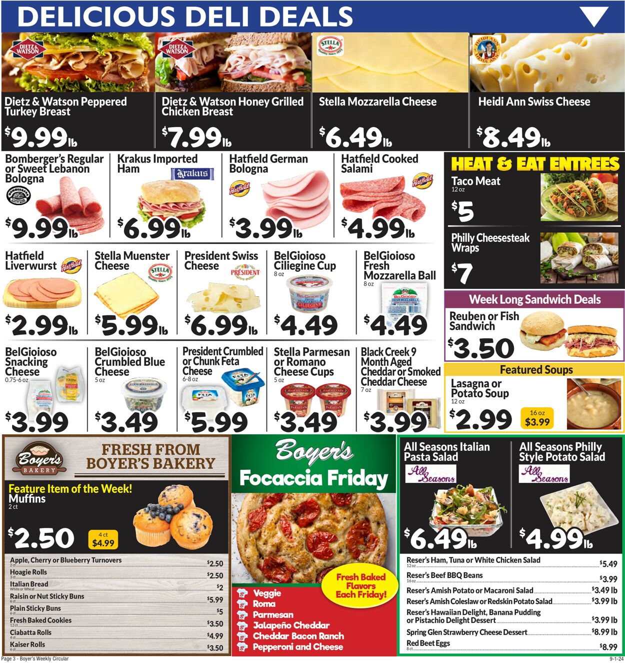 Catalogue Boyer's Food Markets from 09/01/2024