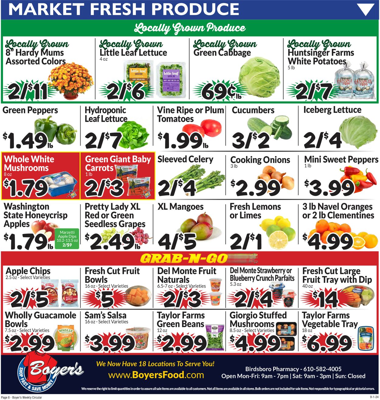 Catalogue Boyer's Food Markets from 09/01/2024