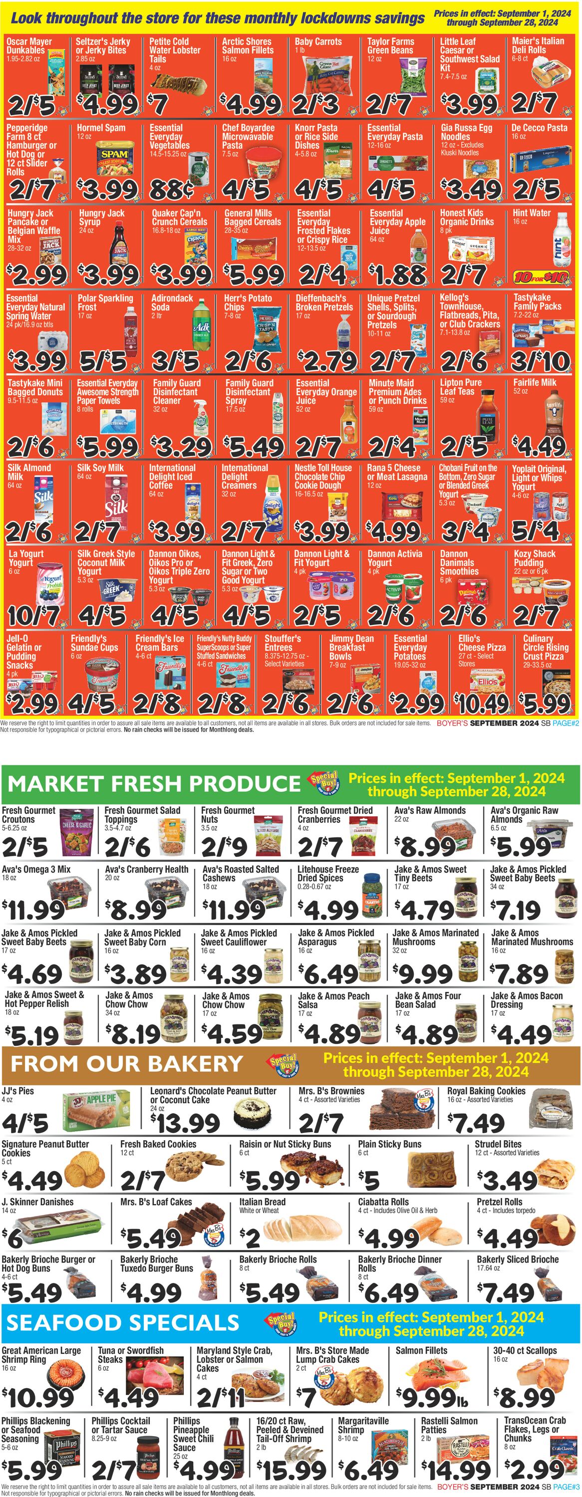 Catalogue Boyer's Food Markets from 09/01/2024