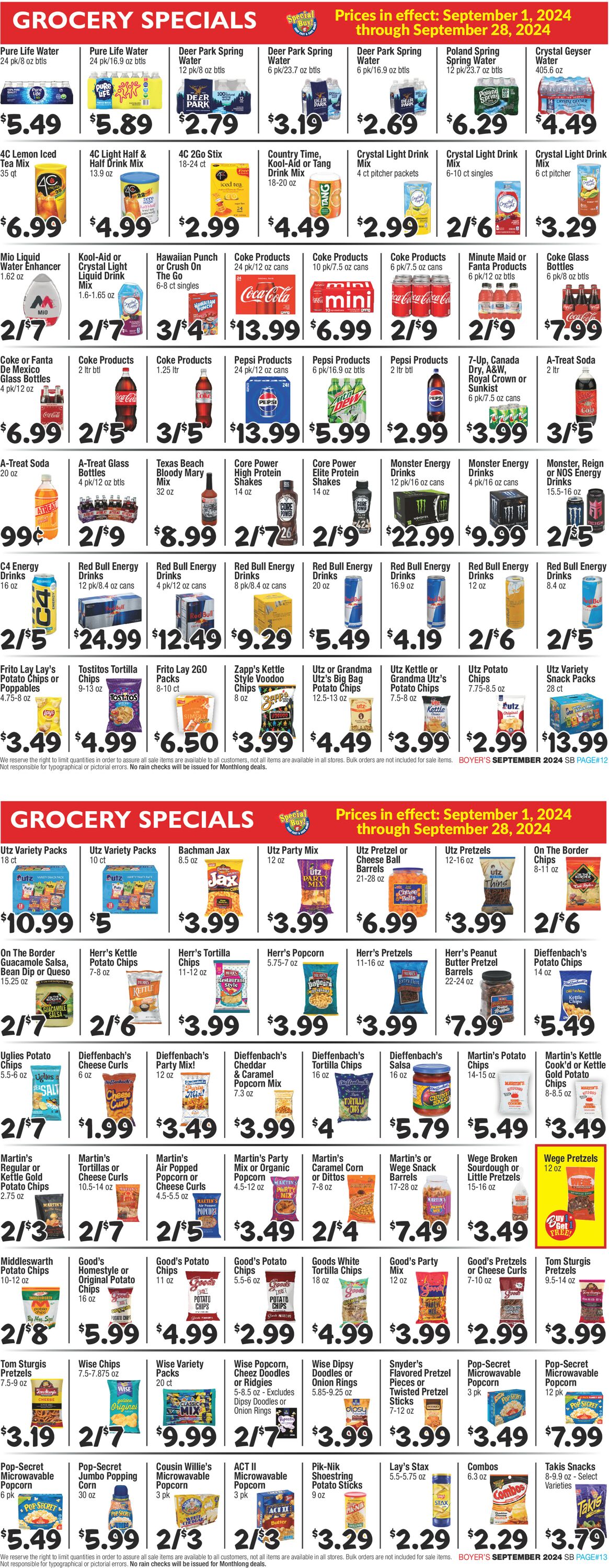 Catalogue Boyer's Food Markets from 09/01/2024