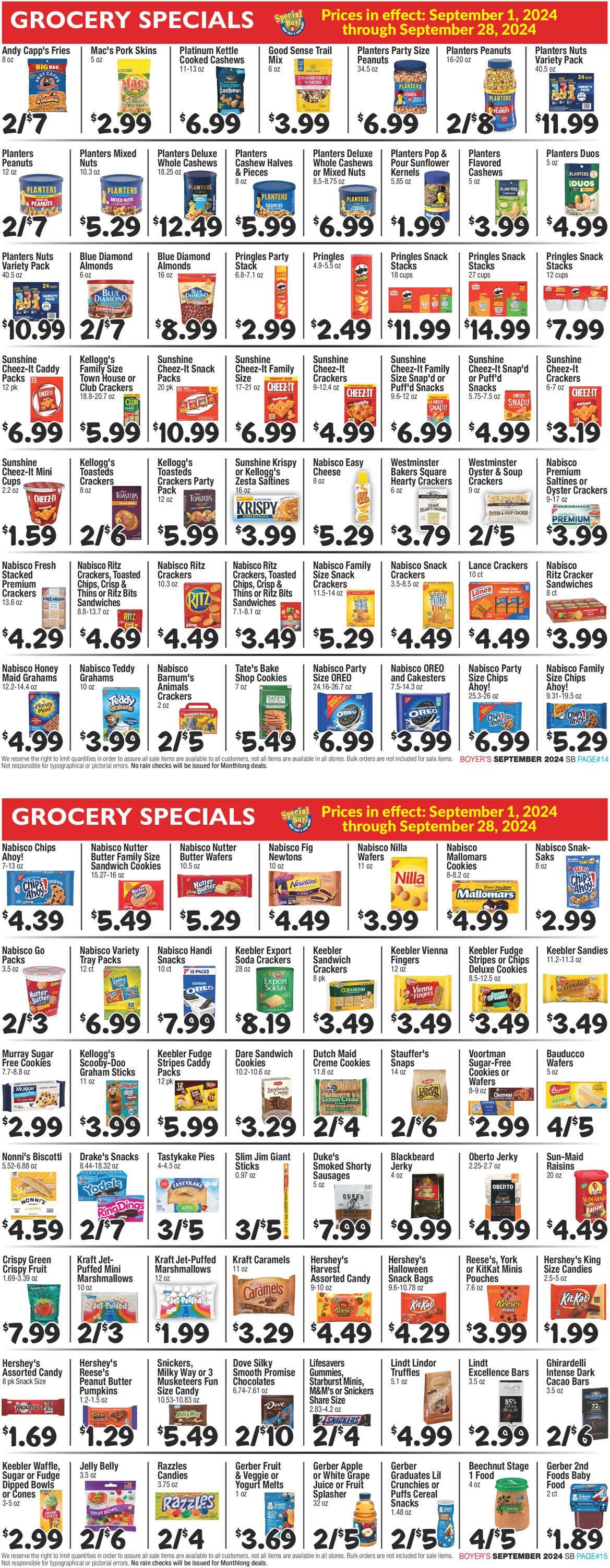 Catalogue Boyer's Food Markets from 09/01/2024