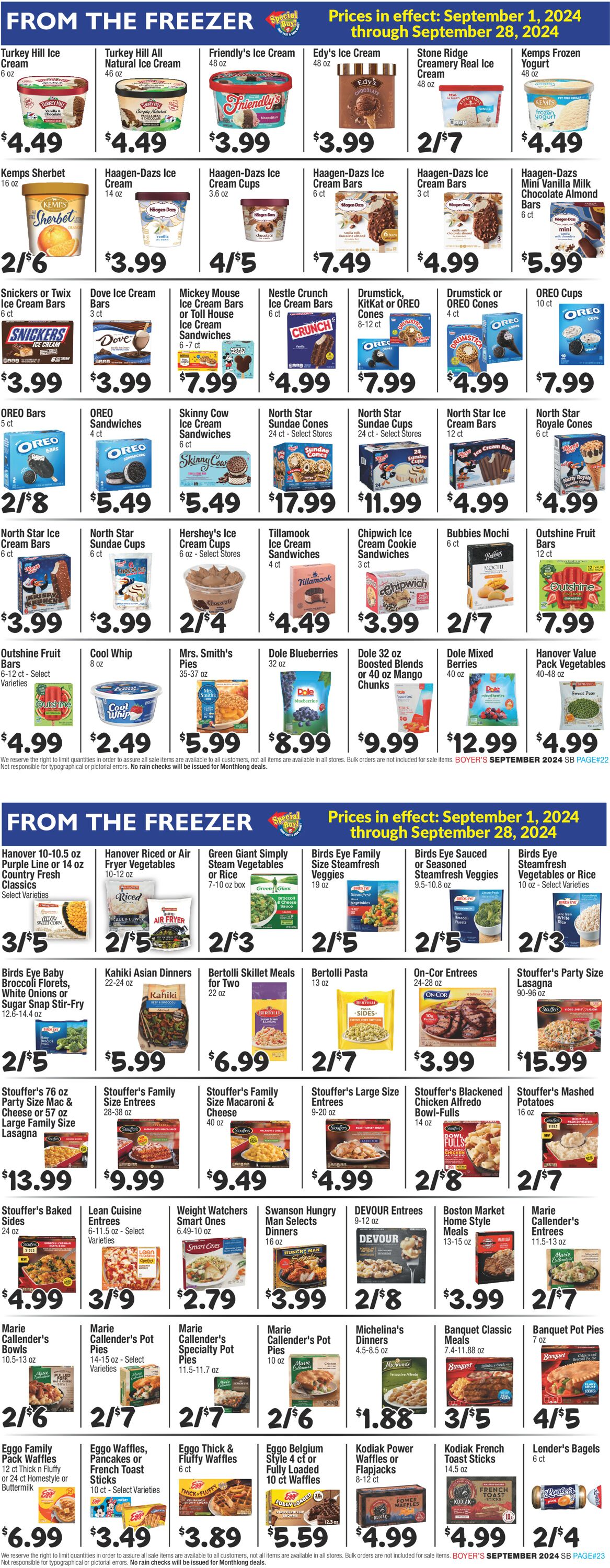 Catalogue Boyer's Food Markets from 09/01/2024