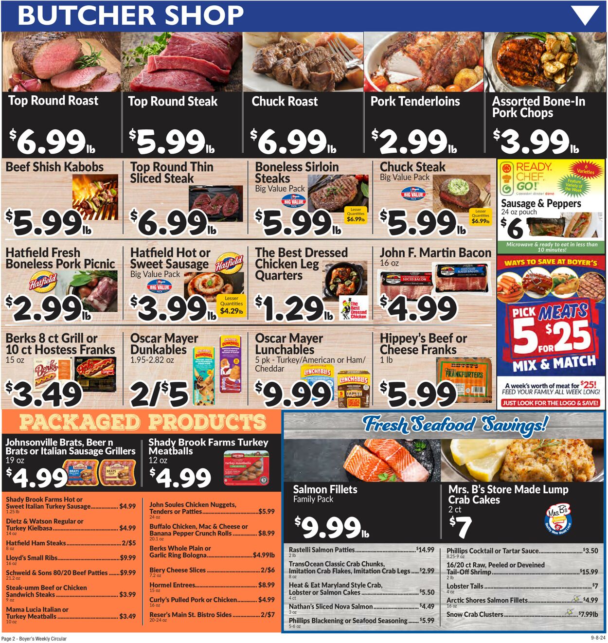 Catalogue Boyer's Food Markets from 09/08/2024